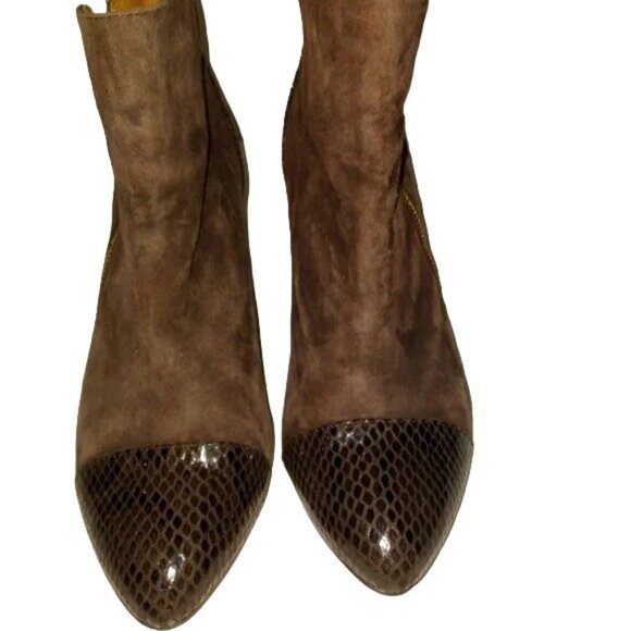 Sofft Brown Suede Booties - Picture 2 of 5